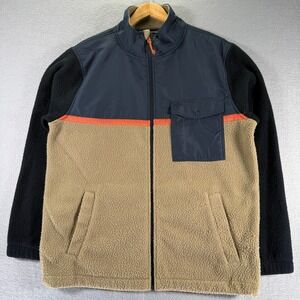 Billabong Adventure Division Fleece Jacket Mens Large Full Zip Pockets‎